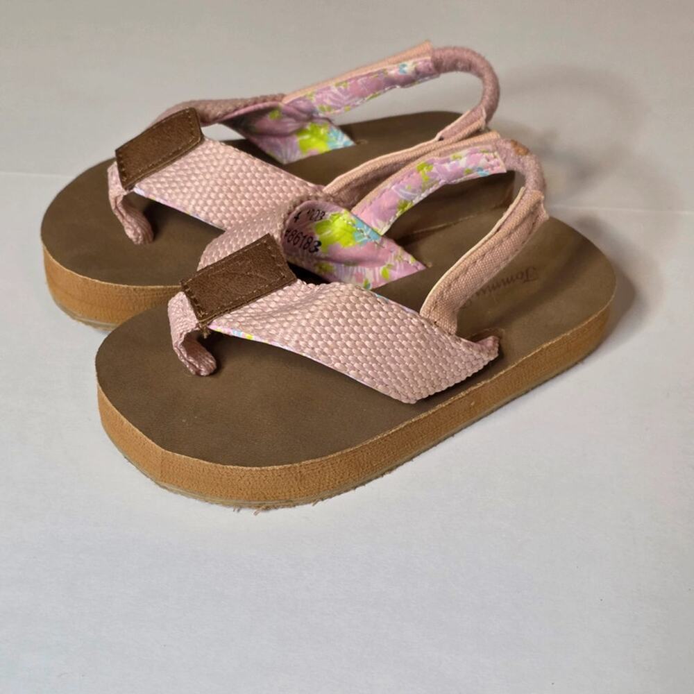 Tommy Bahama Toddler size 5-6 Thong Flip‎ Flops with Elastic Back EUC